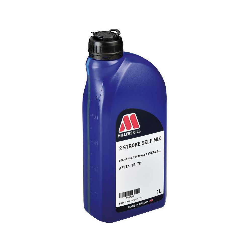 Aceite Millers Oils 2 tiempos automezcla de 1 litro API TA–TC