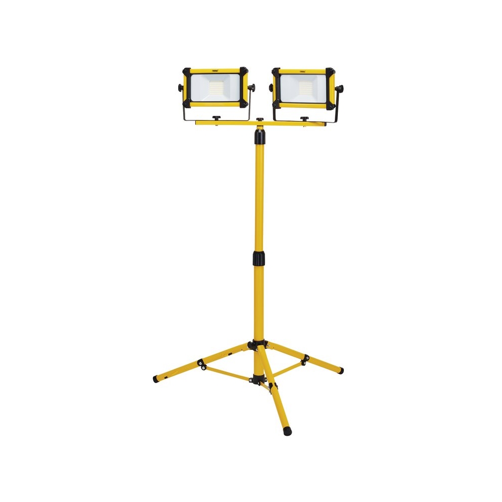 Focos de obra LED con trípode 2×30W (6.600 lm) | IP65