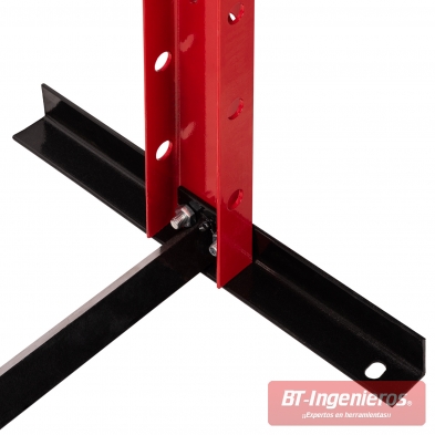 Soportes robustos y estables de acero reforzado.