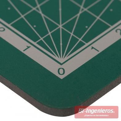 Grosor del tapete de corte autocicatrizante A1 en detalle macro