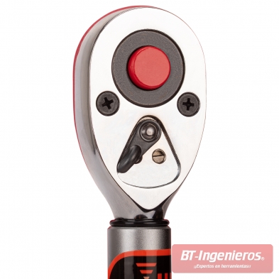 Reverso de la carraca 1/2" con botón de liberación rápida y selector de giro