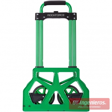 Carro de mano compacto con ruedas de goma y base metálica antideslizante