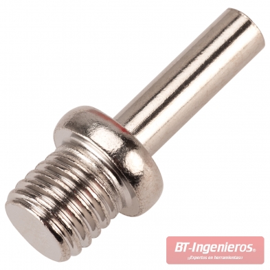 Adaptador de rosca M14 a eje de taladro o pulidora incluido en set de pulido