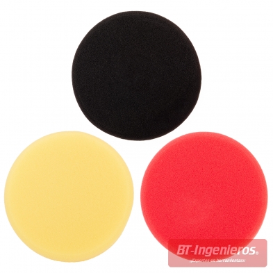 Esponjas de pulido para coche en tres densidades diferenciadas por color