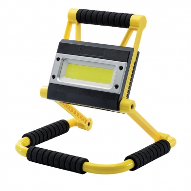 Foco LED COB recargable 1500 lúmenes con soporte plegable 360 grados.