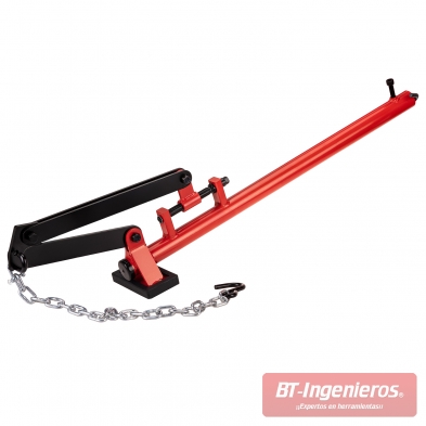 Vista lateral completa de la palanca universal para brazo de suspensión.