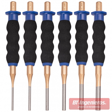 Set de botadores CR-V Piramide PRO® con mango engomado antideslizante.