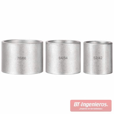 Manguitos cilíndricos del kit extractor de silentblocks KPES2