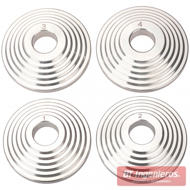 Discos escalonados mecanizados de acero del kit universal KPES2