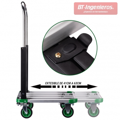 BT Ingenieros sistema de extensión del carro de plataforma 41 a 63 cm