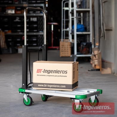 BT Ingenieros carro plegable aluminio ROCKFORCE JZS150N con caja BT Ingenieros