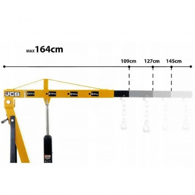 JCB brazo telescópico con posiciones de carga 500 a 2000 kg