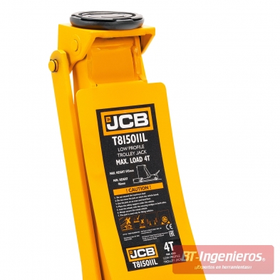 JCB etiqueta técnica del gato hidráulico 4T perfil bajo