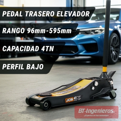 JCB gato hidráulico profesional 4 toneladas en taller automoción