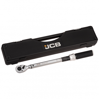 Llave dinamométrica JCB 1/2 pulgada 20–120 Nm con certificación ISO 6789.