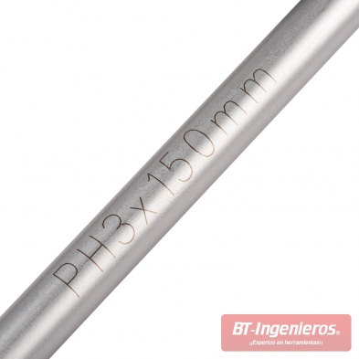 Eje de destornillador ASTA de acero cromo vanadio con grabado láser