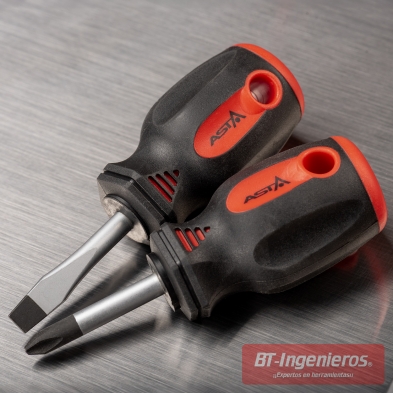 Destornilladores ASTA de mango corto y largo, modelos planos y Phillips