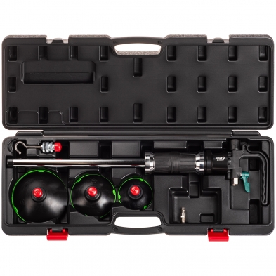 kit sacabollos neumático por vacío con ventosas y martillo de inercia en maletín