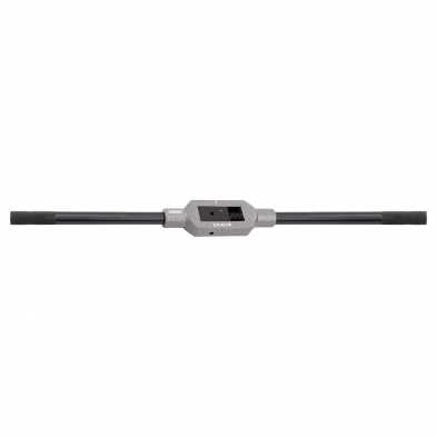Vista frontal del portamachos de barra para machos de roscar grandes con cuerpo central ajustable