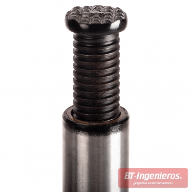 Primer plano del tornillo extensible de 6 cm del gato hidráulico vertical de 12 toneladas