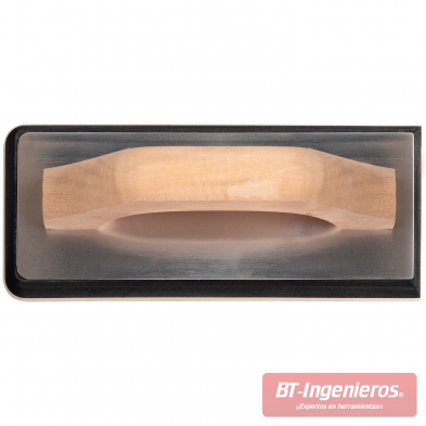 Llana para rejuntado 24 x 10 cm con mango de madera y placa de aluminio