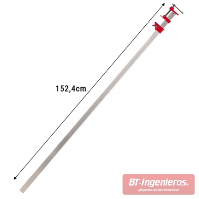 Sargento de barra de aluminio con longitud indicada de 152,4 cm