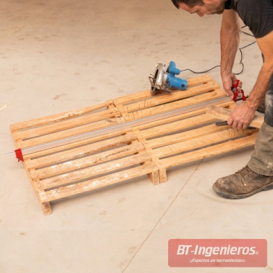 Regulación de sargento de barra sobre montaje de madera