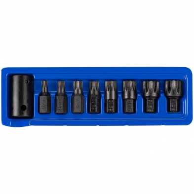 Juego puntas XZN de impacto M6-M18 9 piezas