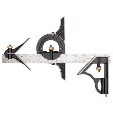 Escuadra combinada 30,48 cm con transportador y centrador