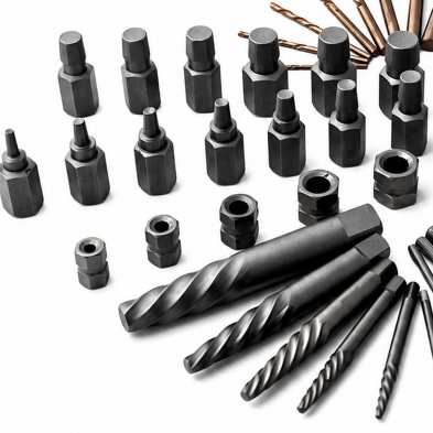 Brocas y extractores para tornillos rotos del kit de 55 piezas