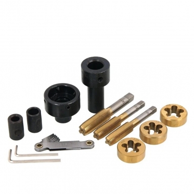 Machos y terrajas para reparar roscas de rueda M12 y M14