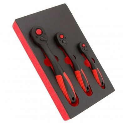 Juego de carracas 72 dientes con bandeja organizadora BT15978