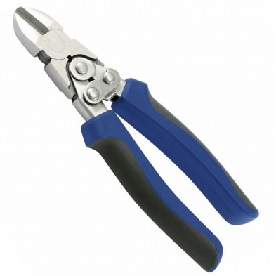Alicate de corte lateral doble pivote 18 cm con mangos Soft Grip