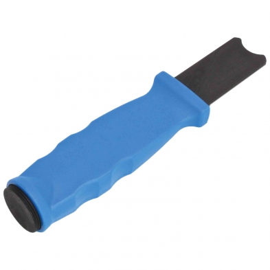 Herramienta para montar clips de cruceta con hoja en V e imán