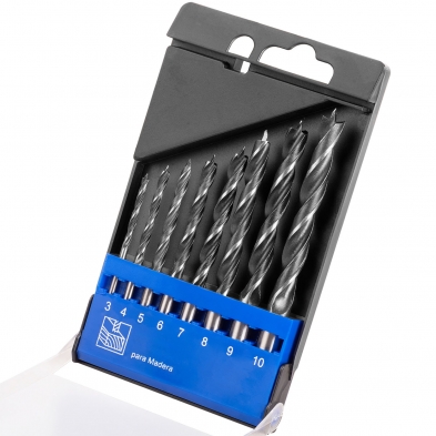 Juego de brocas para madera 0,3-1 cm 8 piezas BT17536