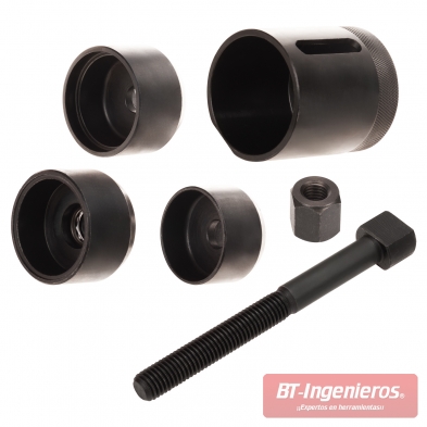 Juego extractor casquillos eje trasero BMW con husillo y cazoletas