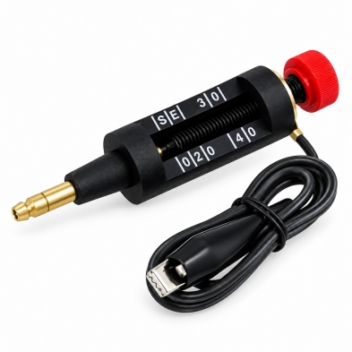 Comprobador de chispa ajustable 0-40 kV para bobinas y bujías.