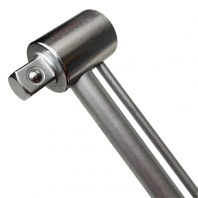 Detalle del cuadradillo de 1/2" con bola de retención de la llave dinamométrica