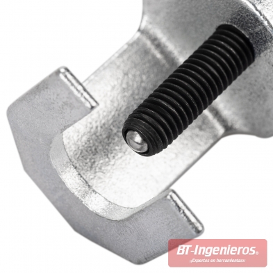 Detalle de punta redondeada del husillo del extractor de brazo limpiaparabrisas