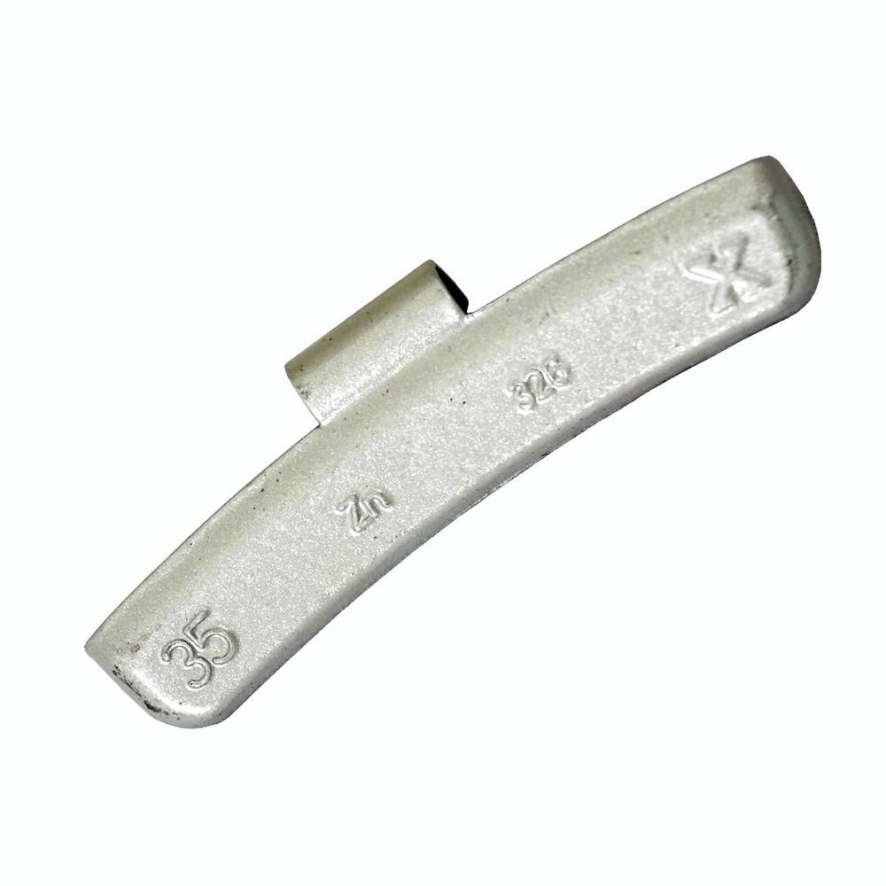 Contrapesa tipo clip para llanta de aluminio. 35 gramos