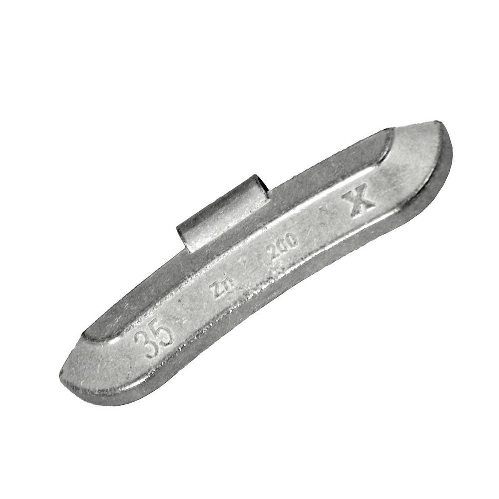 Contrapesa tipo clip para llanta de acero. 35 gramos