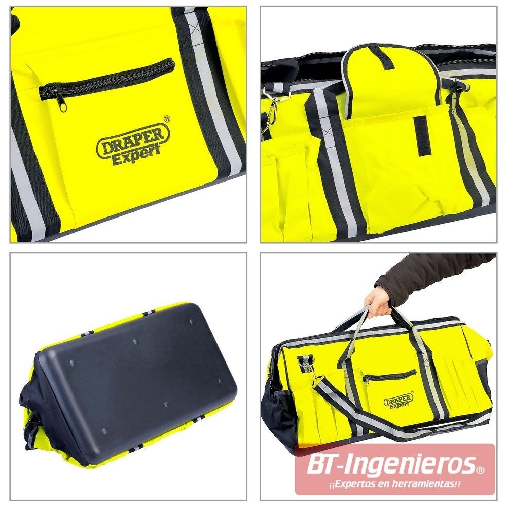 Detalles y partes de la bolsa de herramientas.