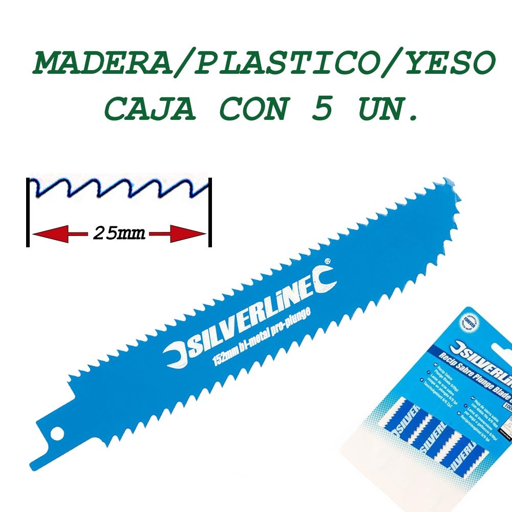Hoja Sierra Sable N° 3023 (10t X 250mm) Madera