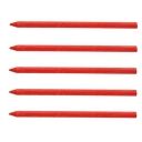5 x Barra de recambio para lápiz de marcado. Color rojo.
