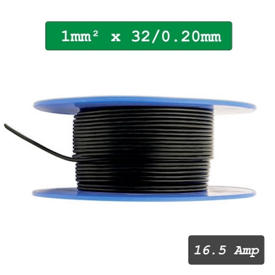 Cable unipolar de sección 1mm² x 32/0.20 mm