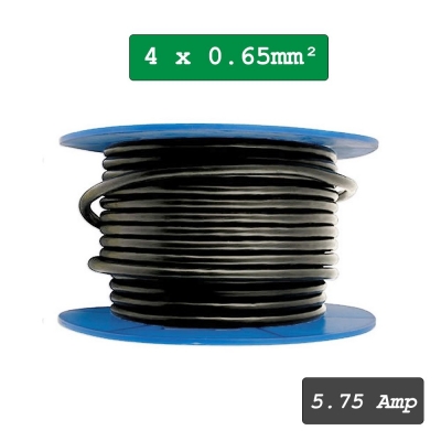 Cable multipolar de 4 núcleos 0.65mm²