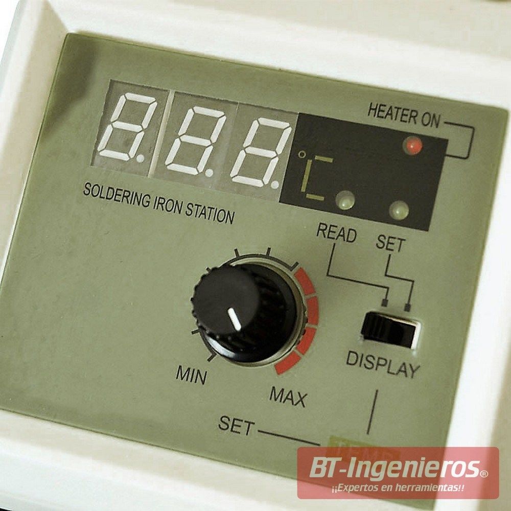 Control electrónico digital de temperatura.