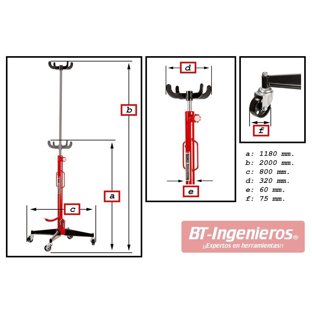 Gato de foso 500 kg. - BT Ingenieros