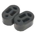Soportes de goma para tubos de escape. 70 x 45 x 37 mm. 2 Piezas
