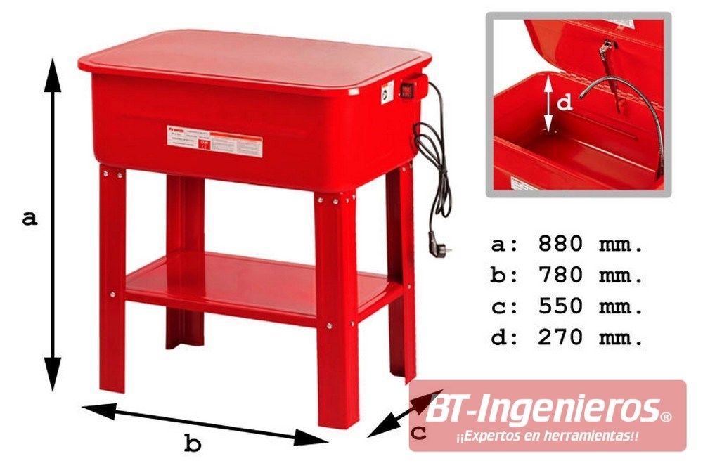 Lavadora de piezas para taller Dispositivo de limpieza y lavado de piezas  701456